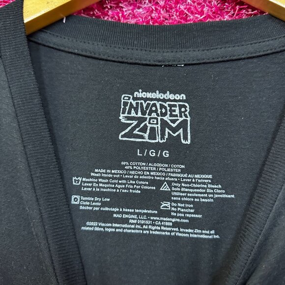 Invader Zim Global Alien Invasion Nickelodeon Crop Top L - Picture 4 of 4
